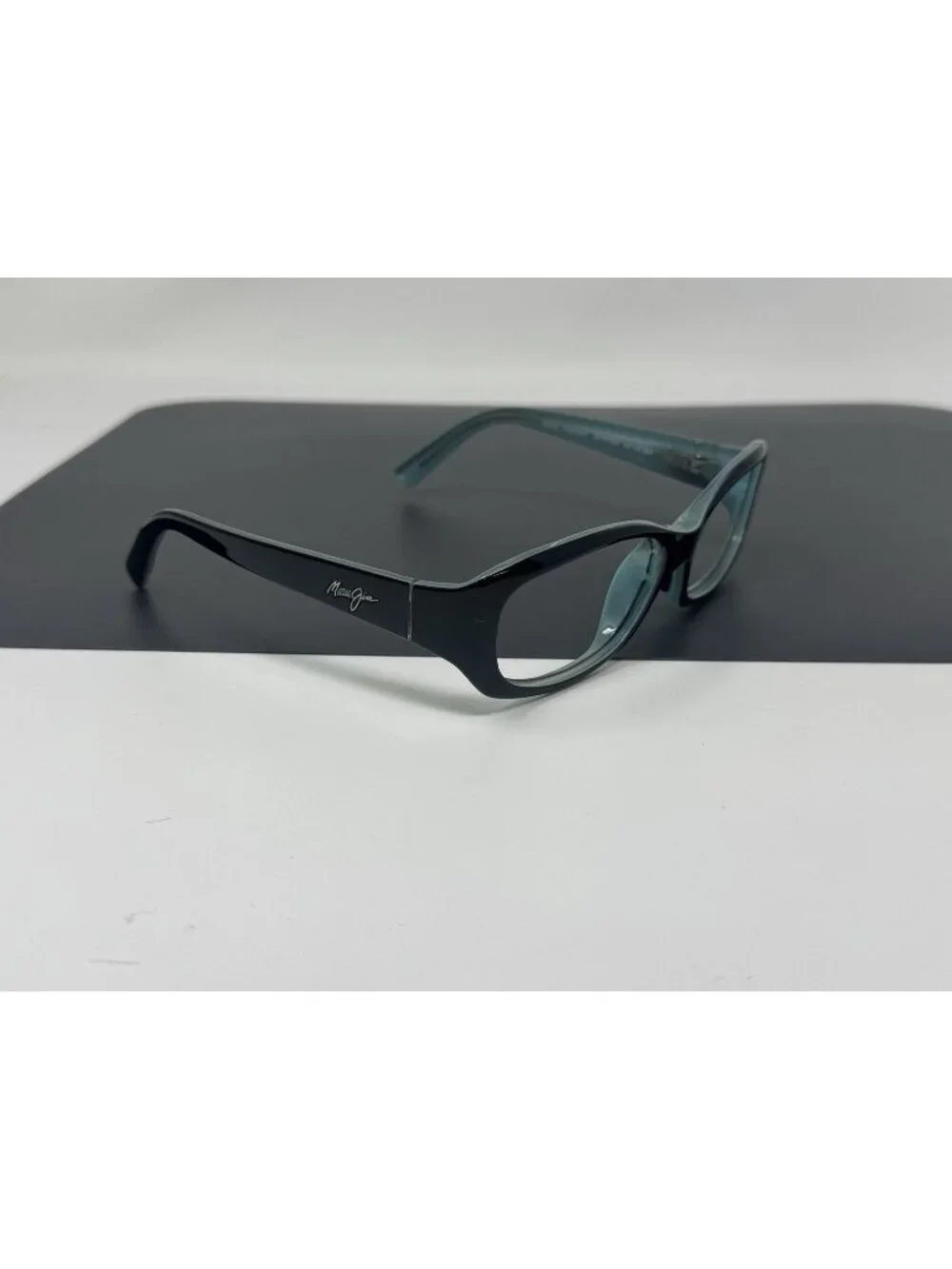 Maui Jim MJ219-03 Punchbowl 54-17-135 Sunglasses Blue/Black Frame No Lenses